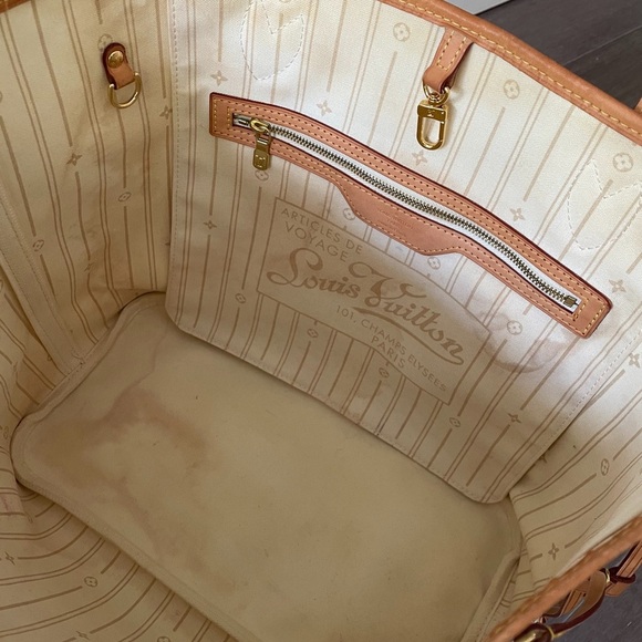 LOUIS VUITTON | NEVERFULL MM | DAMIER AZUR - Picture 7 of 10